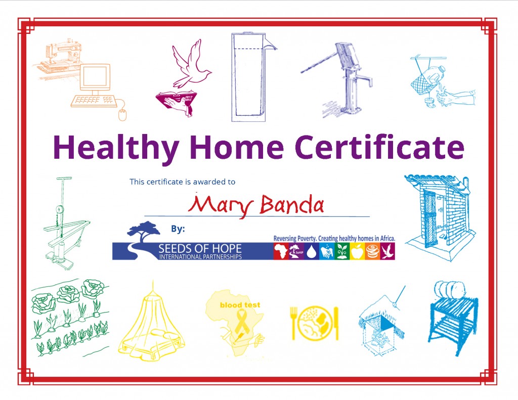 healthy home certificate Seeds of Hope International Partnerships